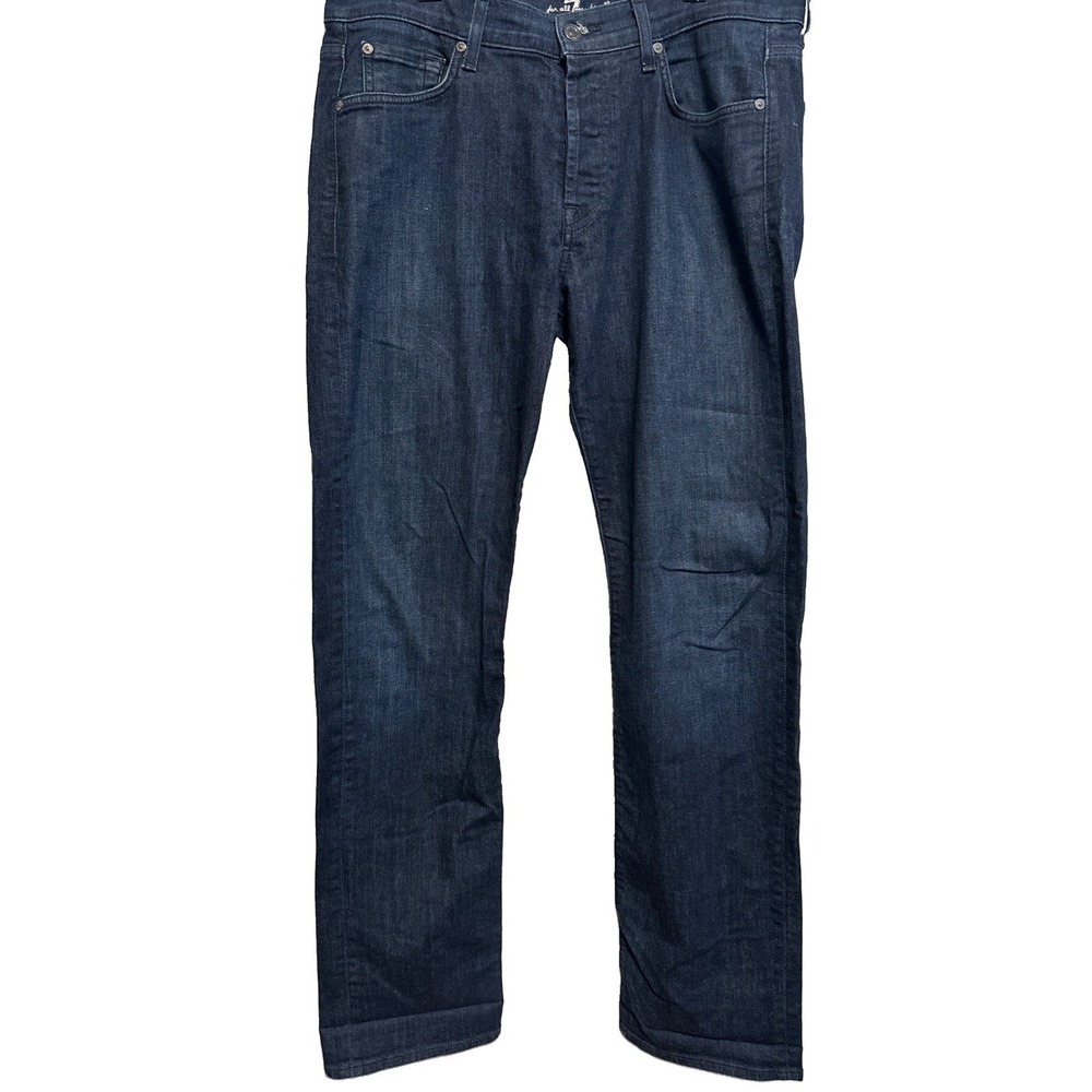 7 For All Mankind Women's Jeans Dark Wash Sz 34 Cotton Blend